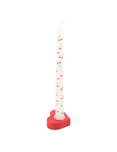 Red Heart Taper Candle Holder LS_32125