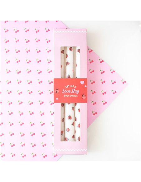 Set of 3 Love Bug Ladybird Taper Candles LS_32225 - pic 135398 | FastDaddyshop