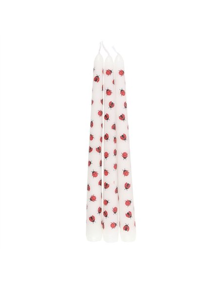 Set of 3 Love Bug Ladybird Taper Candles LS_32225 - pic 135401 | FastDaddyshop