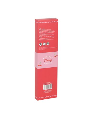 Set of 3 Heart Cherry Taper Candles LS_32325