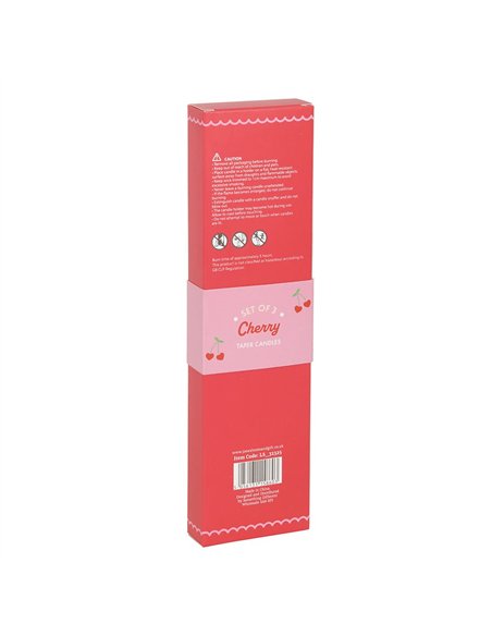 Set of 3 Heart Cherry Taper Candles LS_32325 - pic 135406 | FastDaddyshop