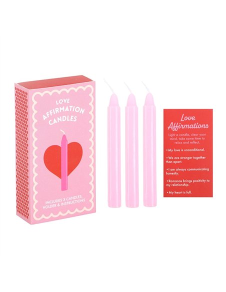 Set of 3 Love Affirmation Candles in a Box LS_32425 - pic 135407 | FastDaddyshop