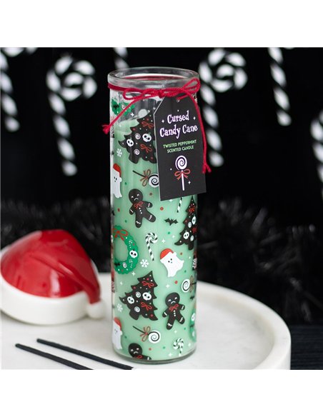 Merry Creepmas Cursed Candy Cane Tube Candle ME_27726 - pic 135420 | FastDaddyshop