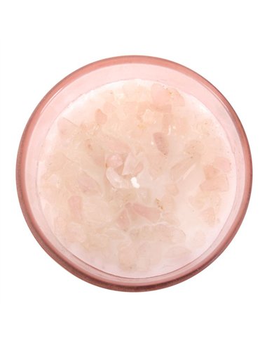 Gratitude Wild Rose Crystal Chip Candle MG_97122