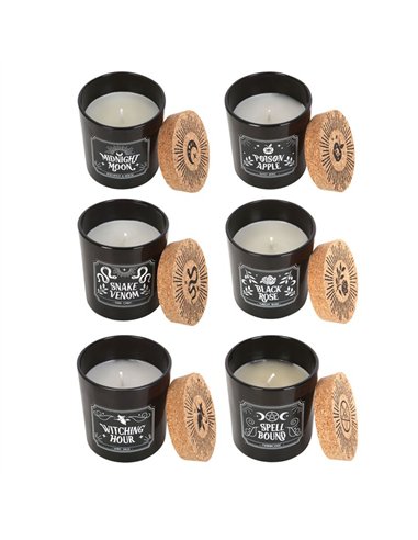 Set of 6 Midnight Ritual Candles MR_25724