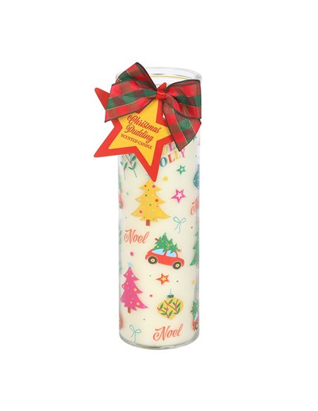 Nostalgic Christmas Print Christmas Pudding Scented Tube Candle NC_10926 - pic 135491 | FastDaddyshop