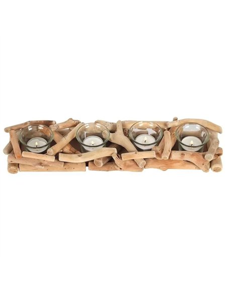 4pc Driftwood Candle Holder NO_42638 - pic 135525 | FastDaddyshop
