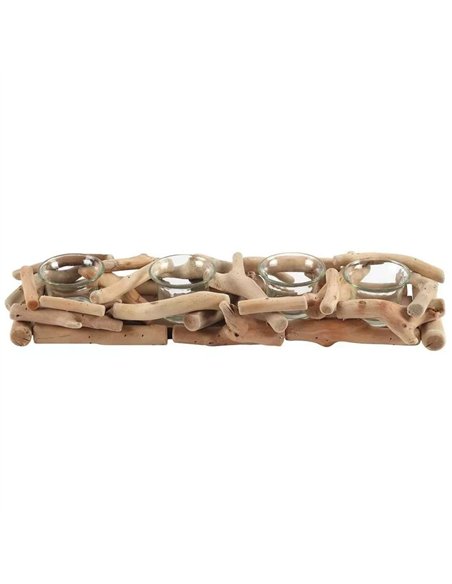 4pc Driftwood Candle Holder NO_42638 - pic 135527 | FastDaddyshop
