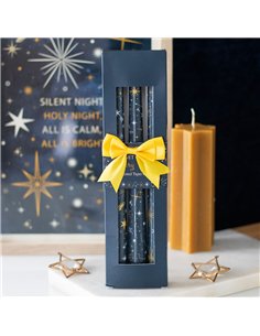 Set of 3 Starry Night Taper Candles NT_25226 2
