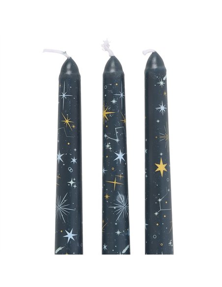 Set of 3 Starry Night Taper Candles NT_25226 - pic 135538 | FastDaddyshop