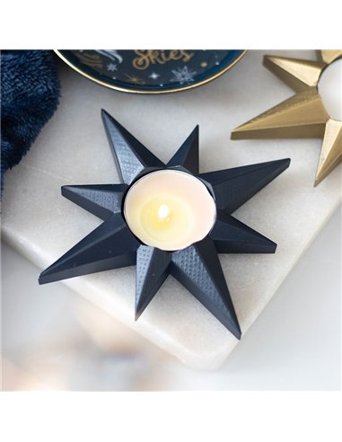 Navy Star Tealight Candle Holder NT_25626