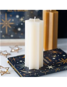 Cream Starry Night Star Shaped Taper Candle NT_42526 2