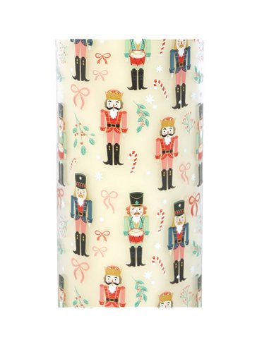 Nutcracker Print Festive Spice Tube Candle NU_14626