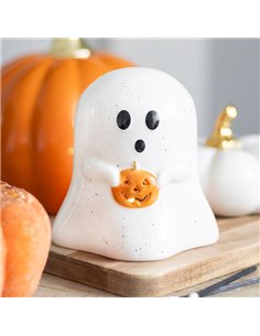 Ghost Shaped Tealight Candle Holder with Pumpkin PB_60824 2