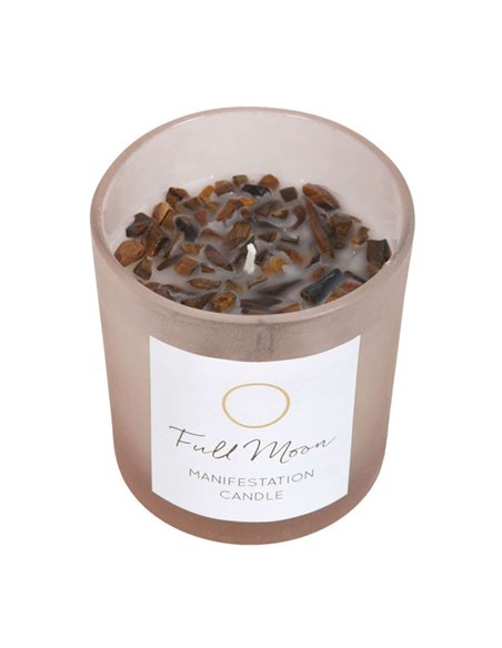 Full Moon Eucalyptus Manifestation Candle with Tiger's Eye PL_34723 - pic 135636 | FastDaddyshop