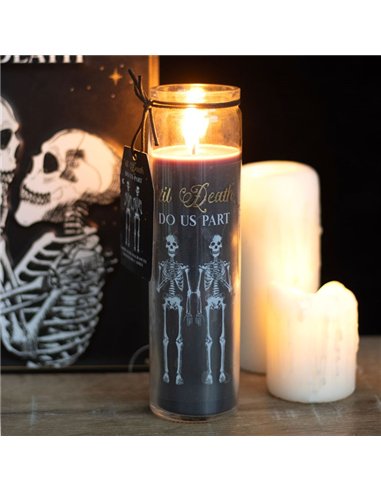 Til Death Do Us Part Amber Noir Tube Candle PT_21324