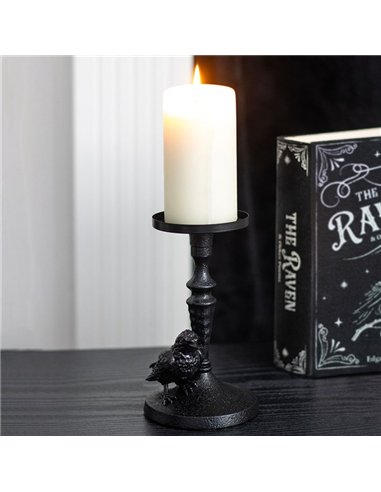 Mystic Raven Pillar Candle Holder RV_91325