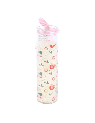 Sugarplum Fun Christmas Print Tube Candle SF_72824