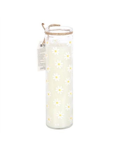 White Daisy Tube Candle SG_04824