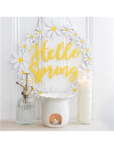 White Daisy Tube Candle SG_04824