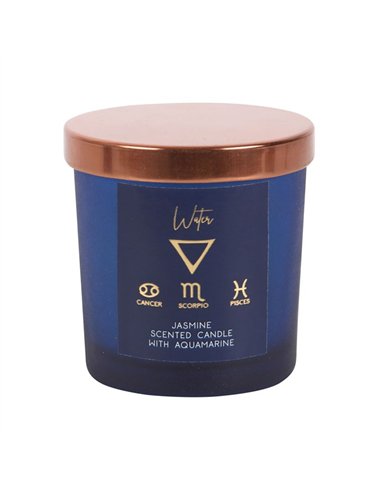 Water Element Jasmine Crystal Chip Candle ST_75122