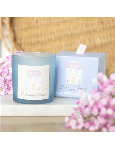 A Happy Home Fresh Linen Candle SW_29025