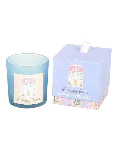 A Happy Home Fresh Linen Candle SW_29025 - pic 135771 | FastDaddyshop