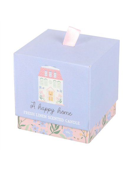 A Happy Home Fresh Linen Candle SW_29025 - pic 135773 | FastDaddyshop