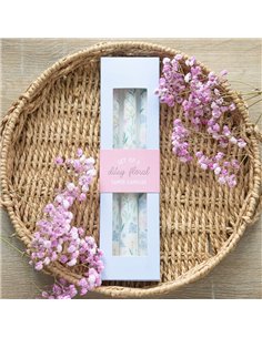 Set of 3 Ditsy Floral Taper Candles SW_29125 2