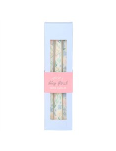 Set of 3 Ditsy Floral Taper Candles SW_29125