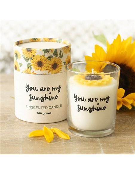 You Are My Sunshine Candle with 3D Sunflower SW_52525 - pic 135781 | FastDaddyshop