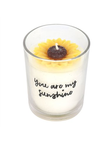 You Are My Sunshine Candle with 3D Sunflower SW_52525
