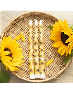 Set of 3 Sunflower Taper Candles SW_52625 2