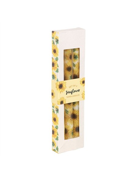 Set of 3 Sunflower Taper Candles SW_52625 - pic 135790 | FastDaddyshop