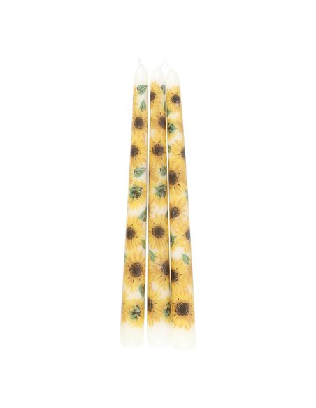 Set of 3 Sunflower Taper Candles SW_52625 - pic 135791 | FastDaddyshop