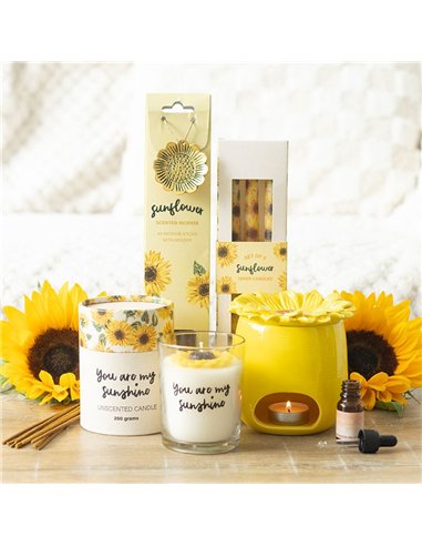 Set of 3 Sunflower Taper Candles SW_52625