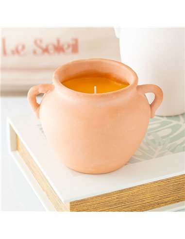 Terracotta Urn Candle SZ_61425