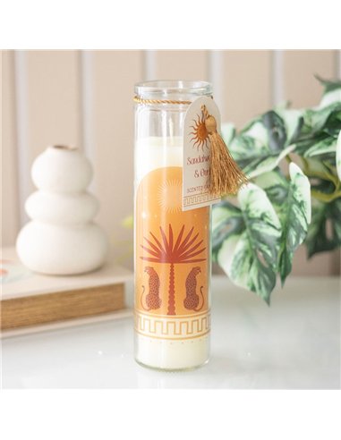 Leopard Palm Sandalwood & Oud Tube Candle SZ_61625