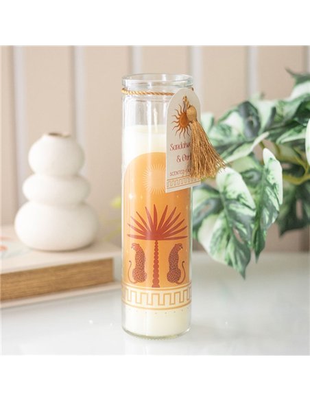 Leopard Palm Sandalwood & Oud Tube Candle SZ_61625 - pic 135803 | FastDaddyshop