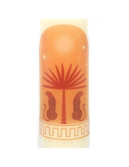 Leopard Palm Sandalwood & Oud Tube Candle SZ_61625 - pic 135806 | FastDaddyshop