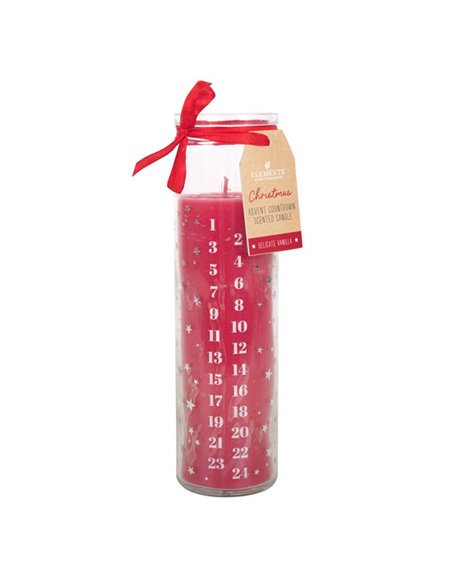 Red Vanilla Advent Tube Candle TD_59924 - pic 135807 | FastDaddyshop
