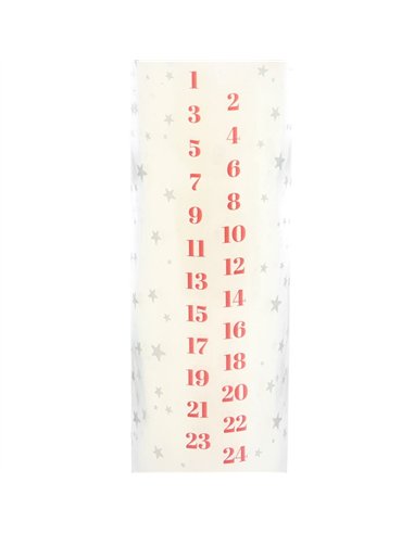 White Vanilla Advent Tube Candle TD_60024