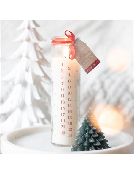 White Vanilla Advent Tube Candle TD_60024 - pic 135815 | FastDaddyshop
