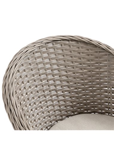 Outsunny 5 Pieces Luxury PE Rattan Dining Sets with Cushion, Umbrella Hole, Mixed Grey