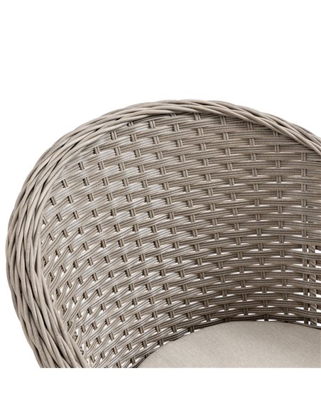 Outsunny 5 Pieces Luxury PE Rattan Dining Sets with Cushion, Umbrella Hole, Mixed Grey - pic 13582 | FastDaddyshop