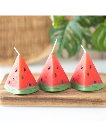 Set of 3 Watermelon Shaped Candles TF_70925 - pic 135868 | FastDaddyshop