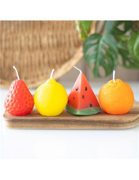 Set of 4 Fruit Shaped Candles TF_90525 - pic 135872 | FastDaddyshop