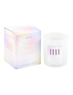 1111 Angel Number Crystal Chip Candle UN_35924