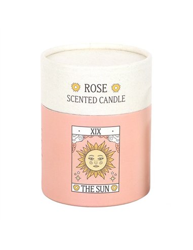 The Sun Vintage Tarot Rose Candle VT_06526