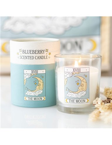 The Moon Vintage Tarot Vanilla Candle VT_06626